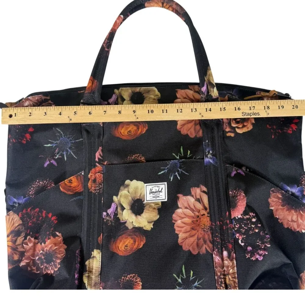 Herschel Duffel Floral Diaper Bag